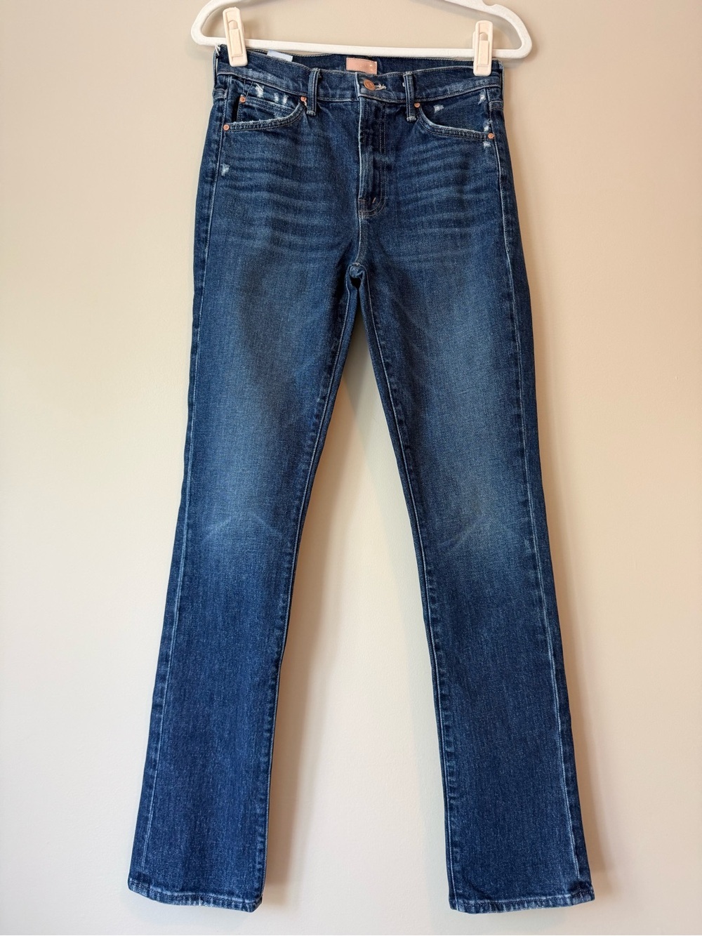 Mother The Rascal Skimp Yee Haw Dark Wash Jeans Size 26 Like New